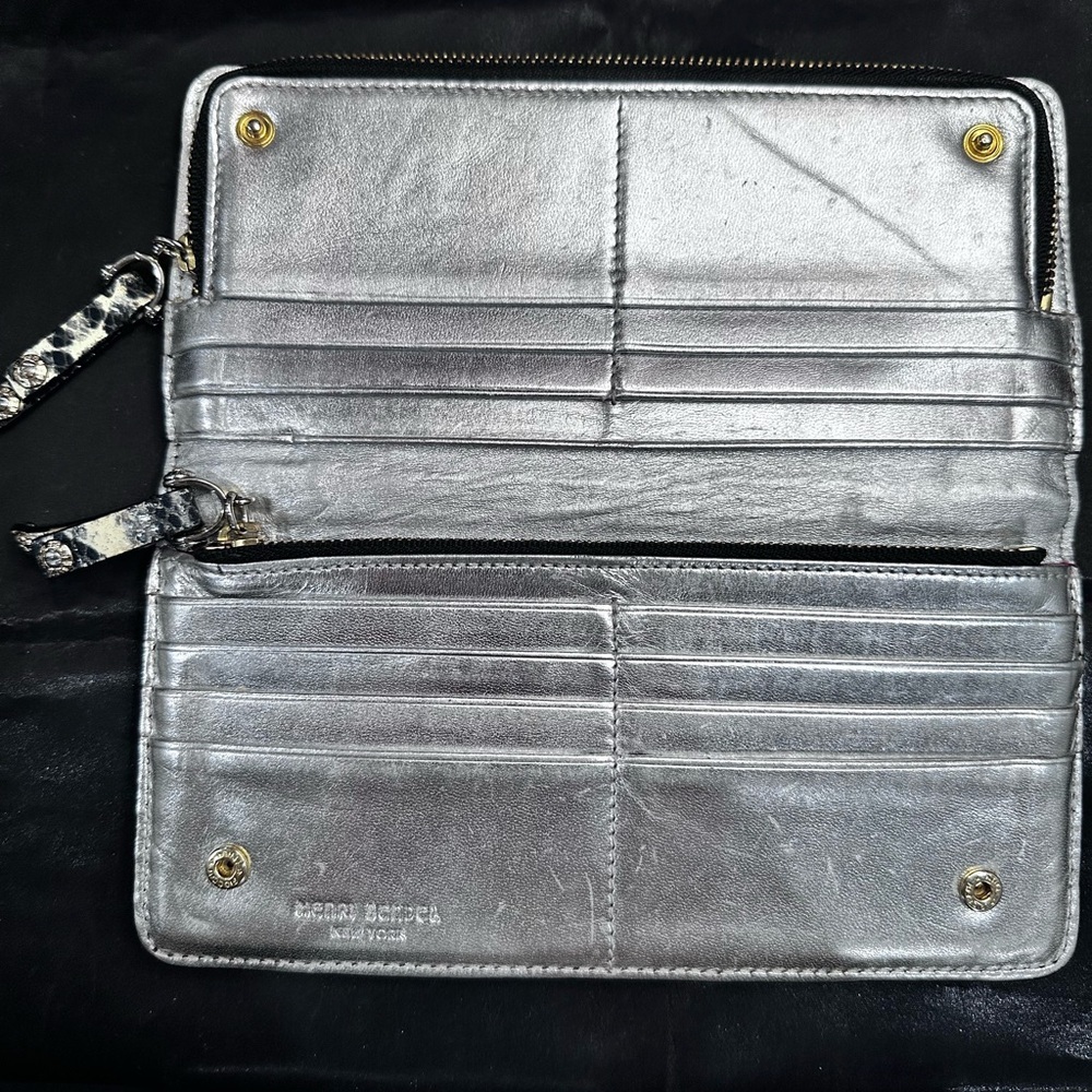 Henri Bendel Snake Skin Patchwork embossed Wallet GUC - Picture 10 of 10